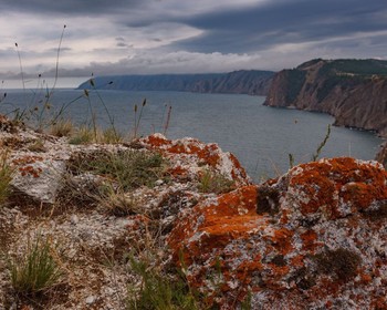 Юг острова Ольхон, озеро Ялга, пикник и паромная переправа