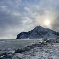 Фото отзыва 2: экскурсия "Бухта Тихая, Клоковский водопад и ворота тории — зимняя сказка на джипе"