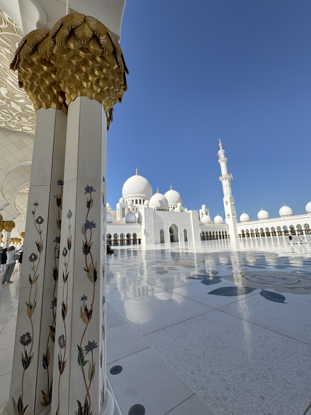 Сегодня наша группа из трех человек была на экскурсии в Абу Даби. Нашим гидом был Эмиль