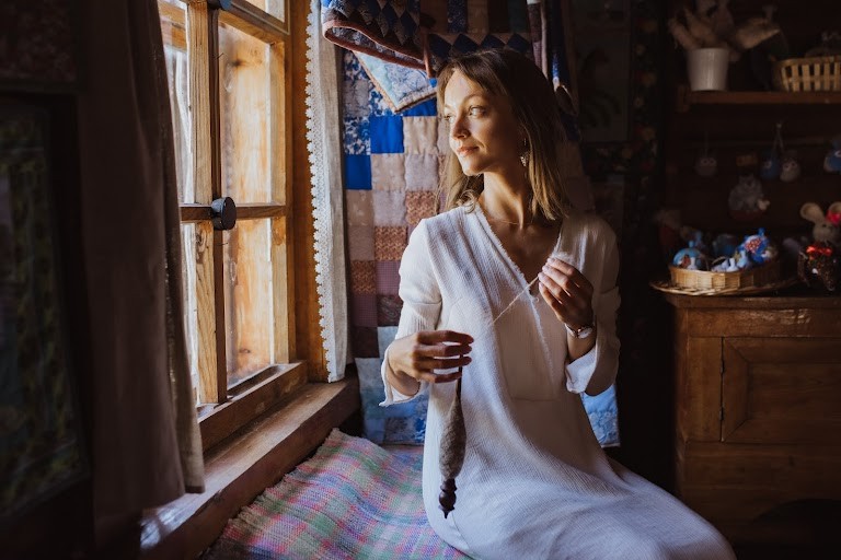 Фото Женский профиль града Суждаль