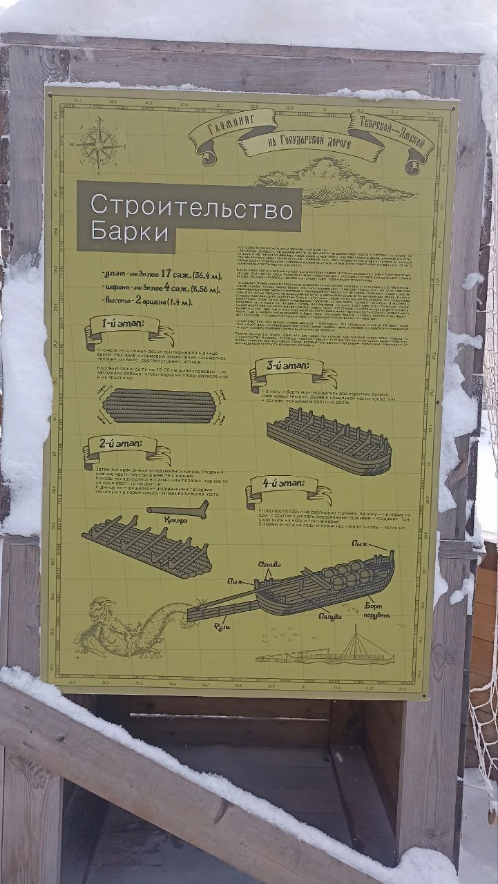 Поехали знакомиться с историей, а попали в сказку! Путешествие начинается с рассказа об истории возникновения барок