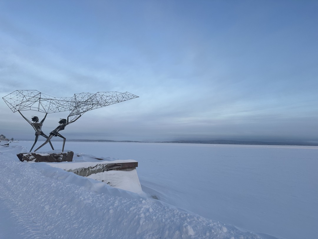 Мы пошли на эту экскурсию с дочкой, как только приехали в Петрозаводск, сразу с поезда. Остались