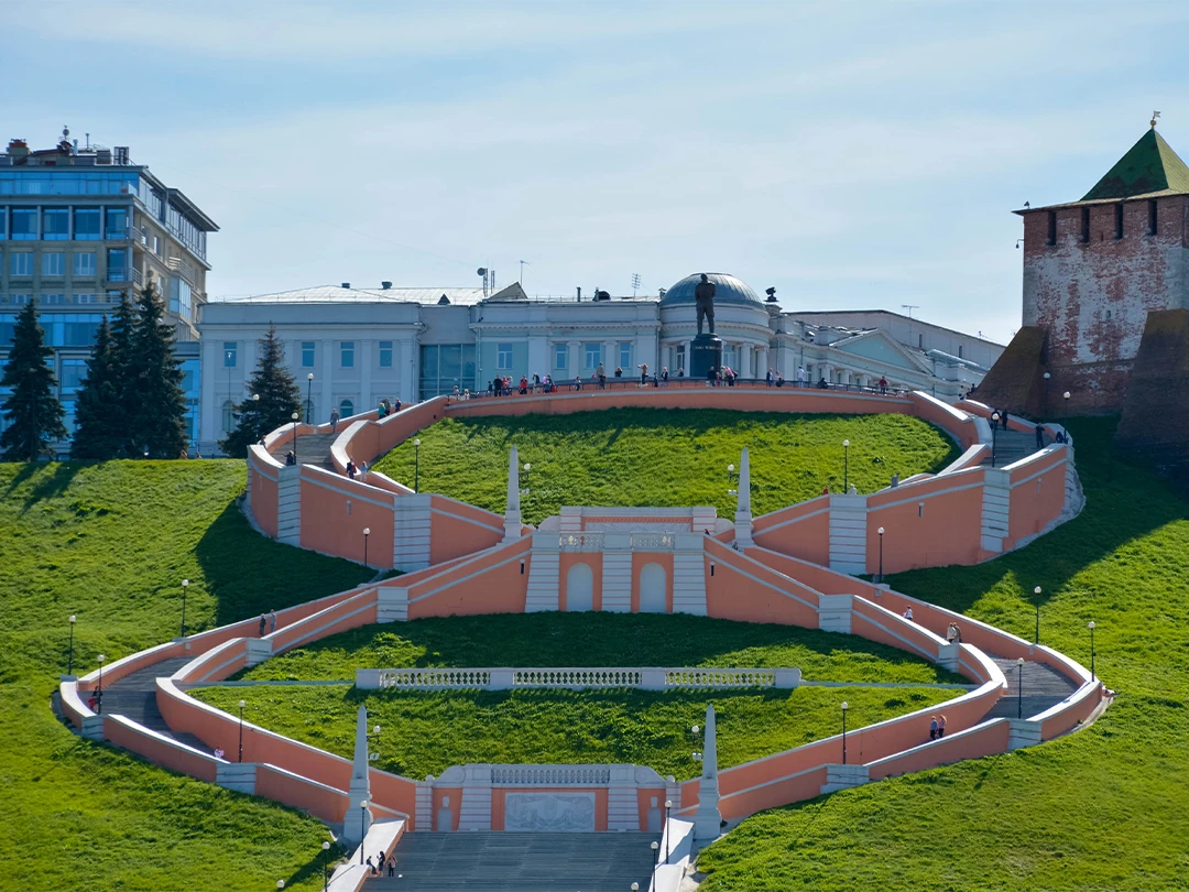 Архитектурные особенности Чкаловской лестницы