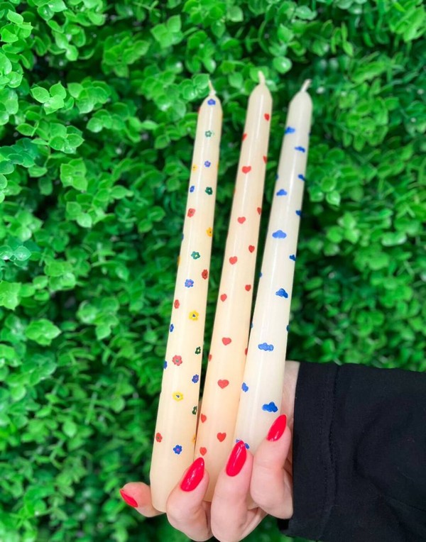 Роспись свечей по-петербургски