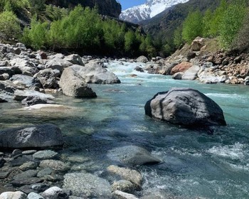 Цейское ущелье, Зарамагское водохранилище, купание в термальных источниках