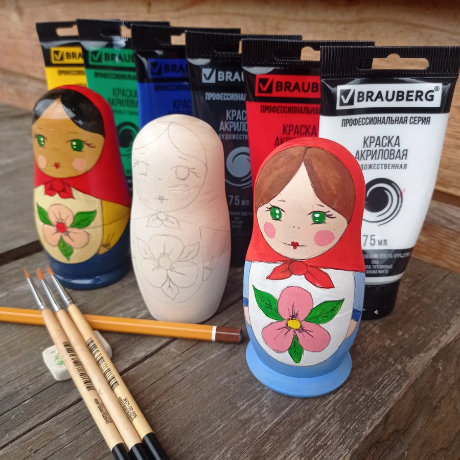 Владимир: мастер-класс по росписи матрёшки