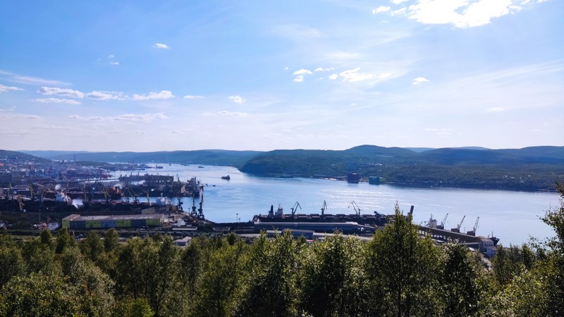 Виды История Мурманска с высоты Зелёного мыса