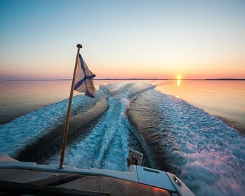 Водная прогулка по заливу Долгая губа, возвращение в Кемь