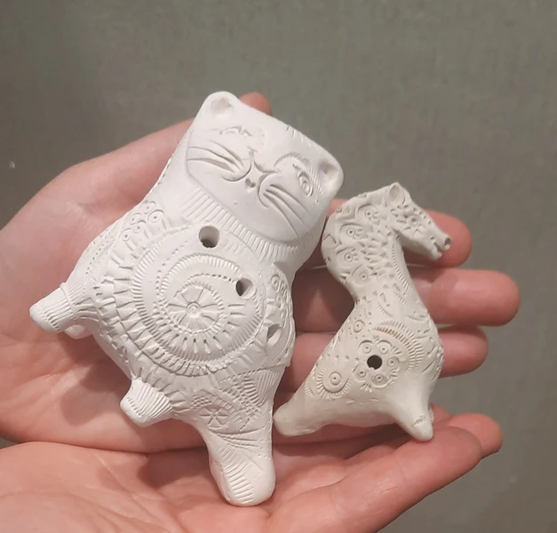 В гостях у художника в Тбилиси: лепка