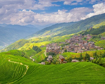 Рисовые террасы Лунцзи и деревня Цзинкэн Дачжай