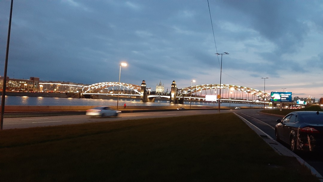 На мотоцикле по вечернему Питеру или к разводным мостам (Татьяна)