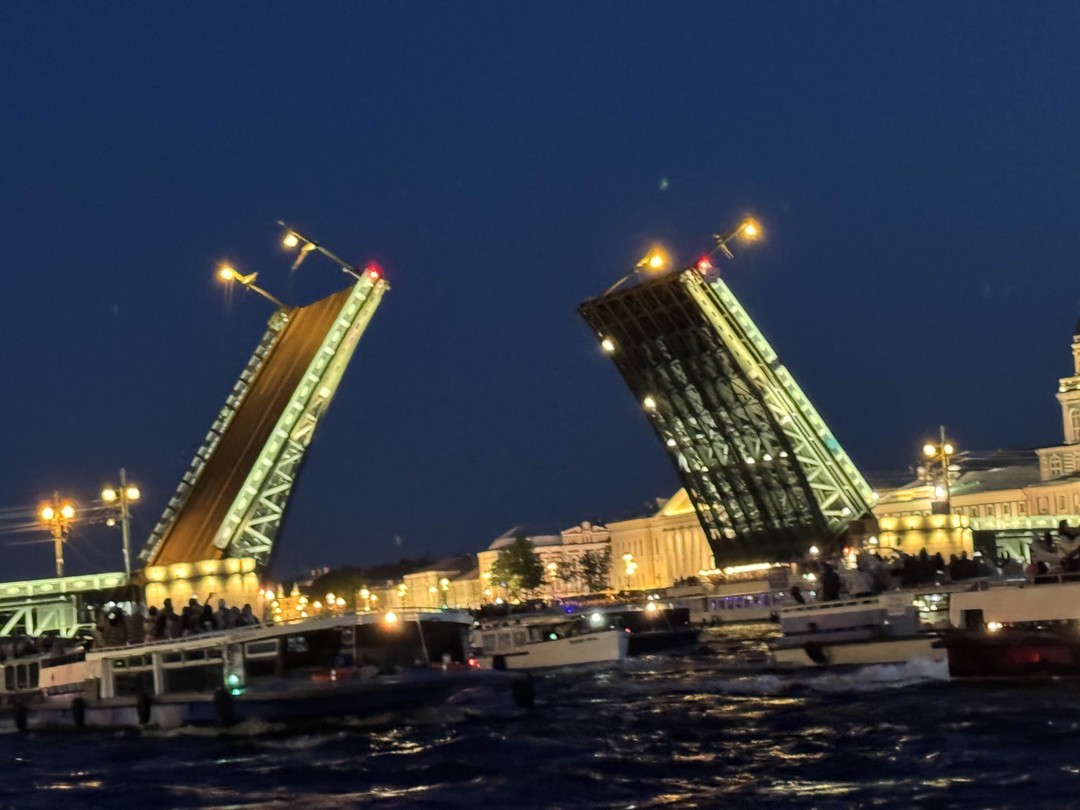 Прогулка на катере на развод мостов (Кира)