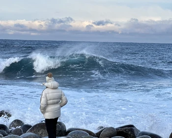 Териберка: каменный пляж, Батарейский водопад, Баренцево моря и кладбище кораблей