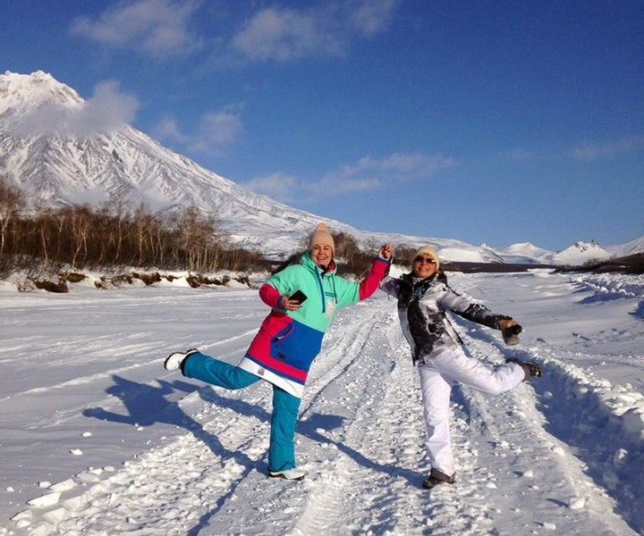 На снегоходе - к Авачинскому вулкану