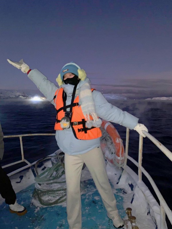 Рыбалка под северным сиянием