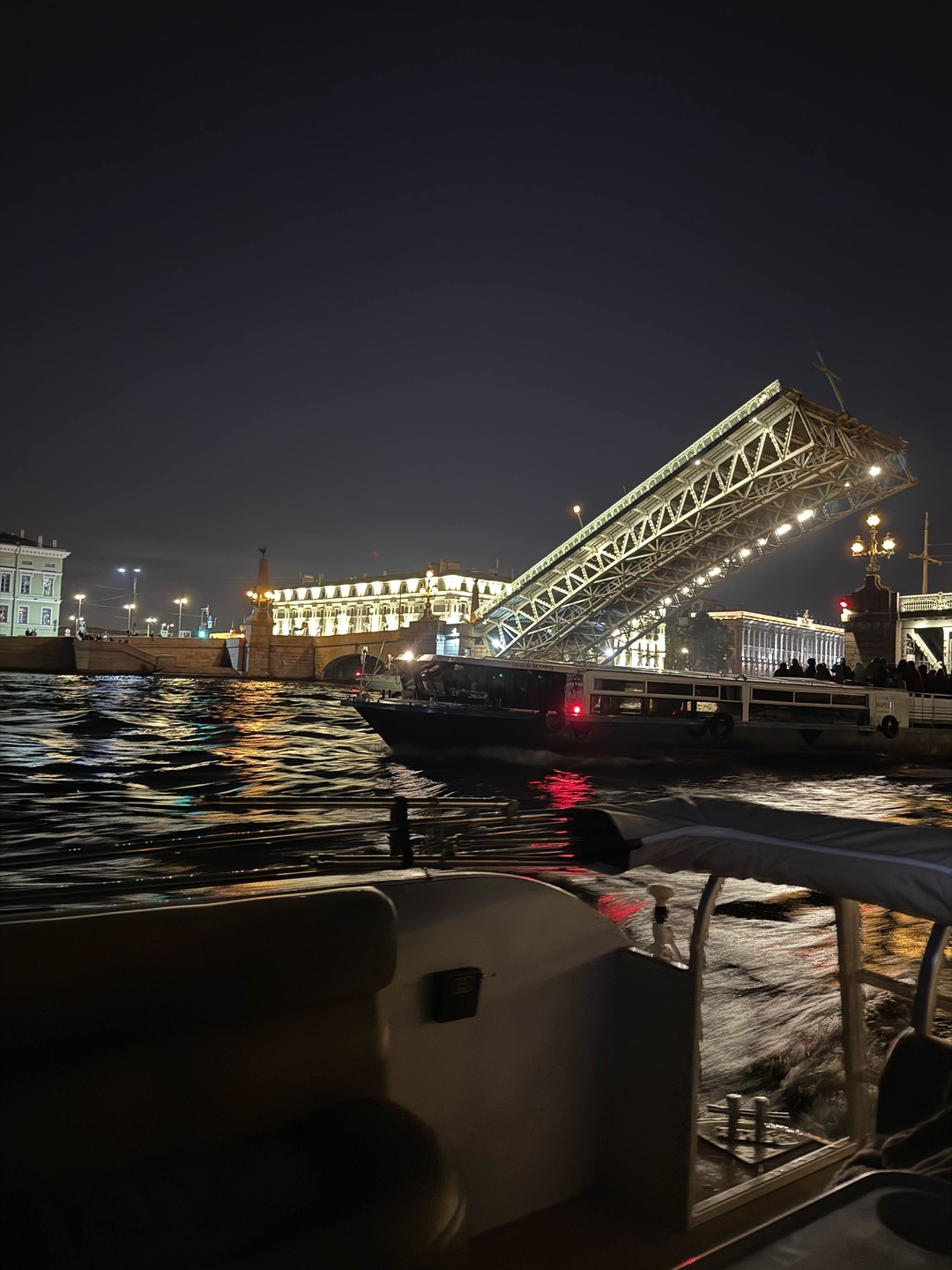 Прогулка на катере на развод мостов (Евгения.)