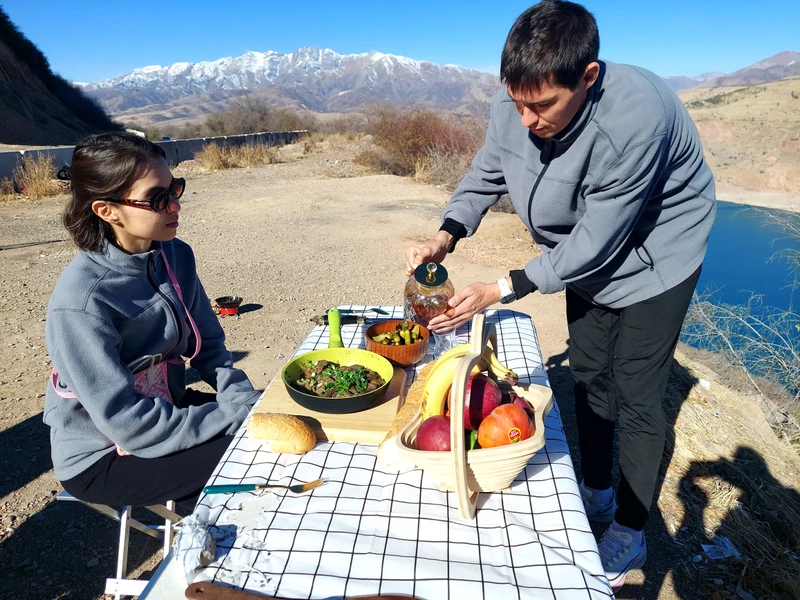 Мастер-класс по узбекской кухне - в горах (из Ташкента)