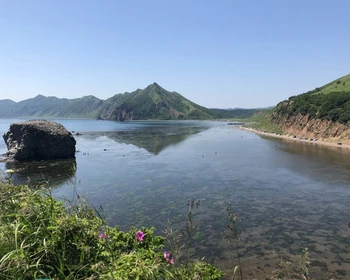 Янтарный пляж, посёлок Взморье, бухте Тихая