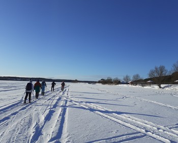 Лыжная прогулка и возвращение в город