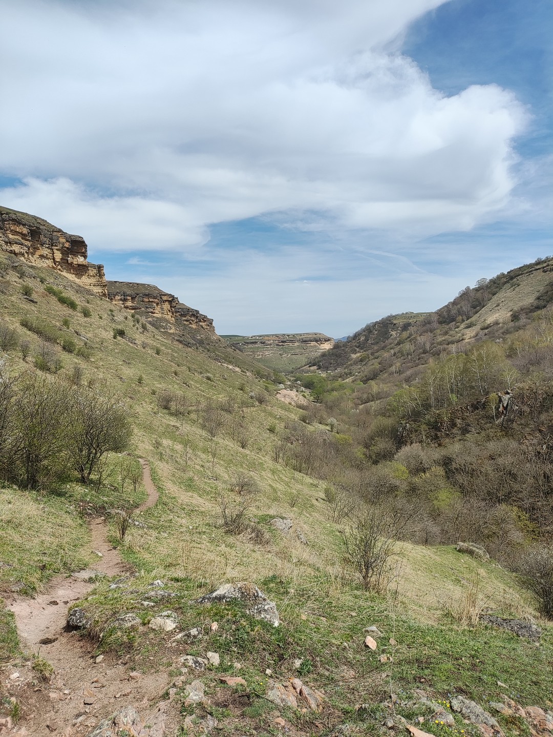 Были на пешей экскурсии из Кисловодска к Медовым водопадам 16.04.24г., очень повезло с погодой, ☀️☀️☀️ отличный