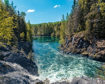 Водопад Кивач и парк «Белая гора. Тивдийский мрамор»