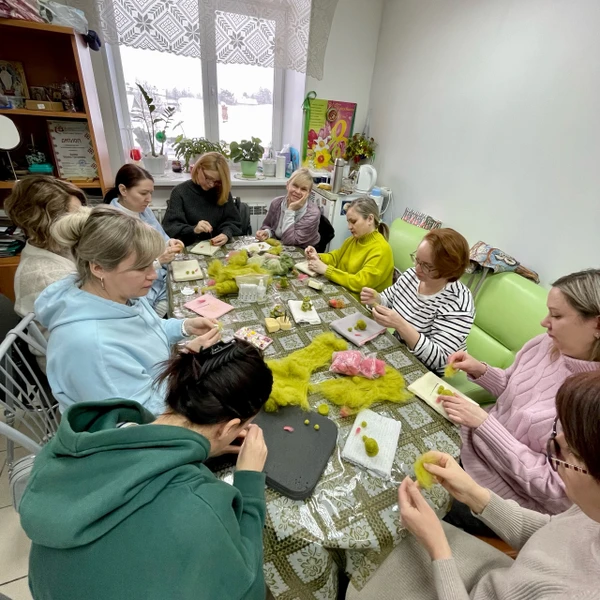 Мастер-класс по валянию брошки или игрушки из шерсти во Владимире