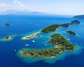 Бухта Гемилер, закат на острове