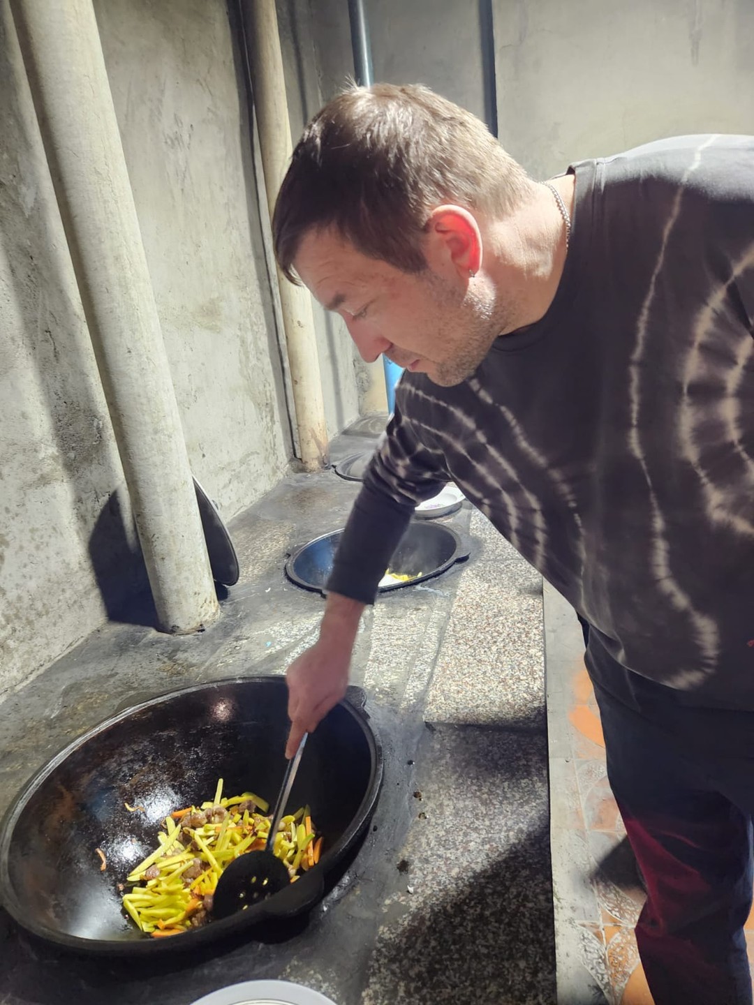 Были всей семьёй на МК по приготовлению плова