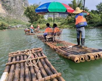 Круиз по реке Ли, прогулка по Яншо, сплав на традиционных плотах