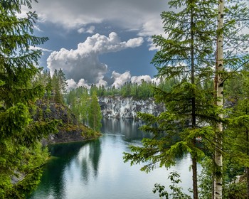 Карелия: «Рускеала», Мраморный каньон, водопады Ахвенкоски, Сортавала