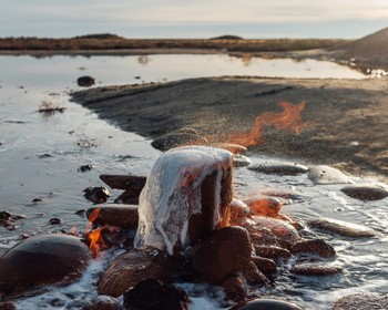 Горящая вода, бархан, розовое озеро, обед в юртах и верблюды