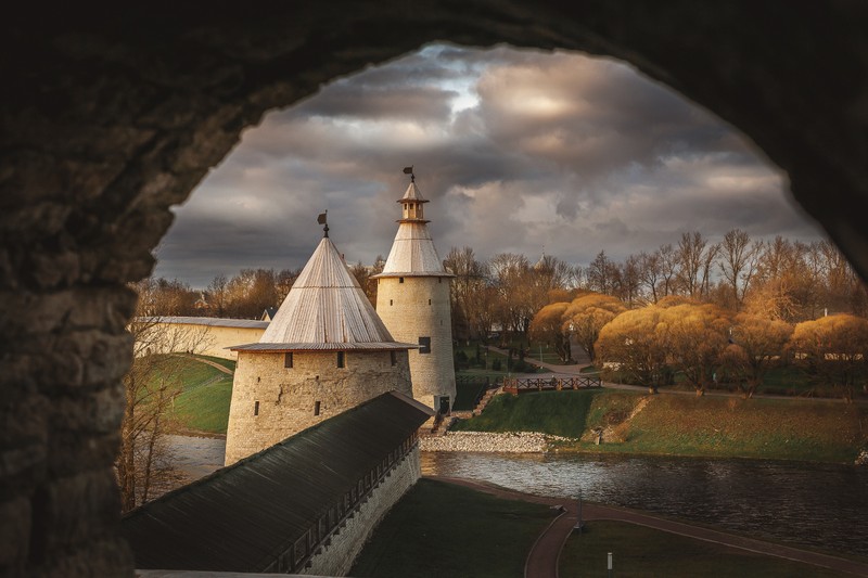 Псковский кремль и ближнее Запсковье