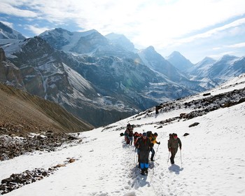 Переход через перевал Торонг-Ла и спуск к Муктинатх