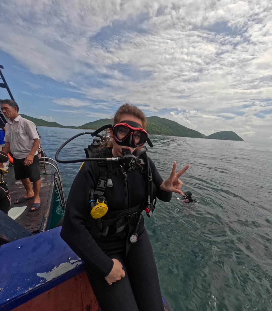 Были с супругой впервые на дайвинге