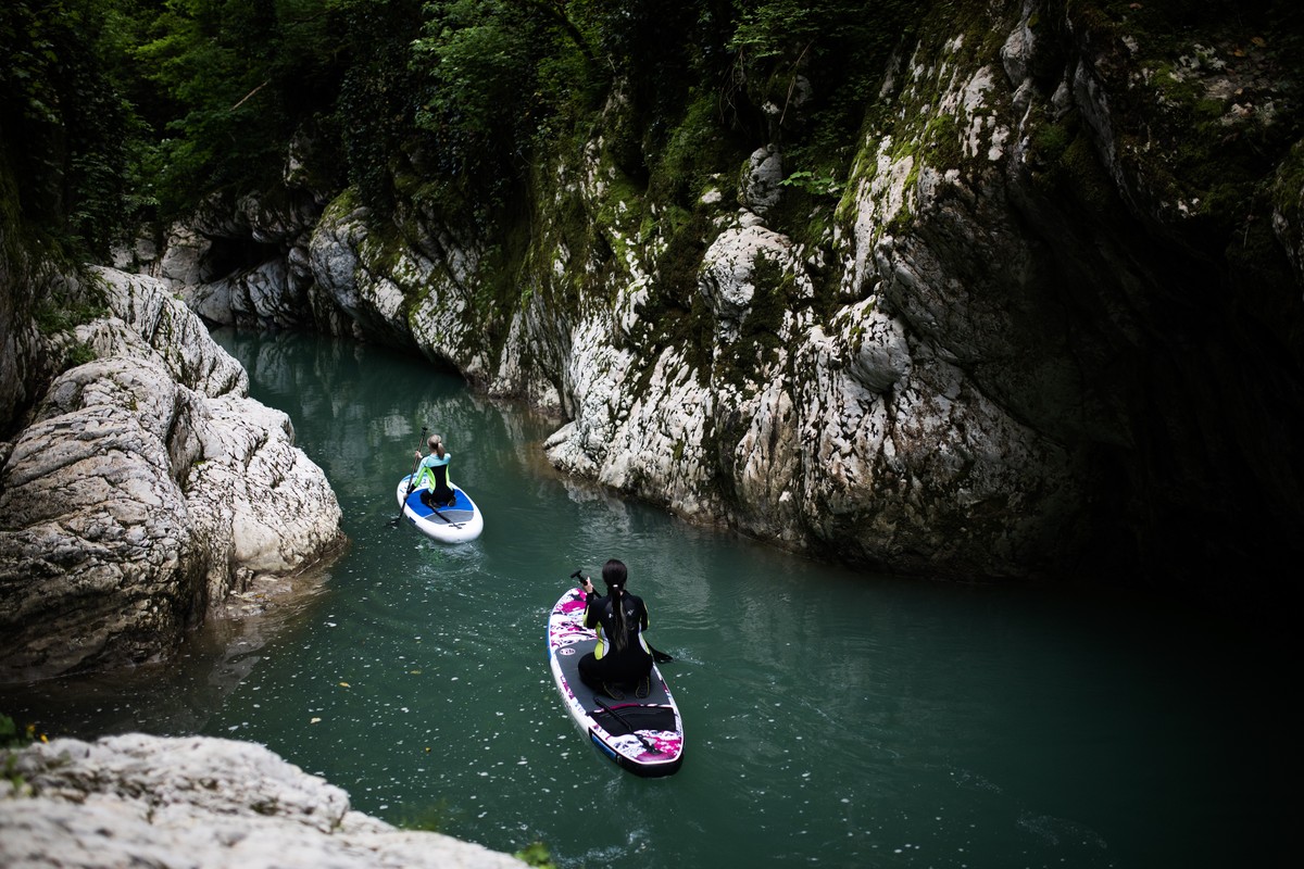 По каньону Хосты — на сап-бордах в мини-группе (8/8)