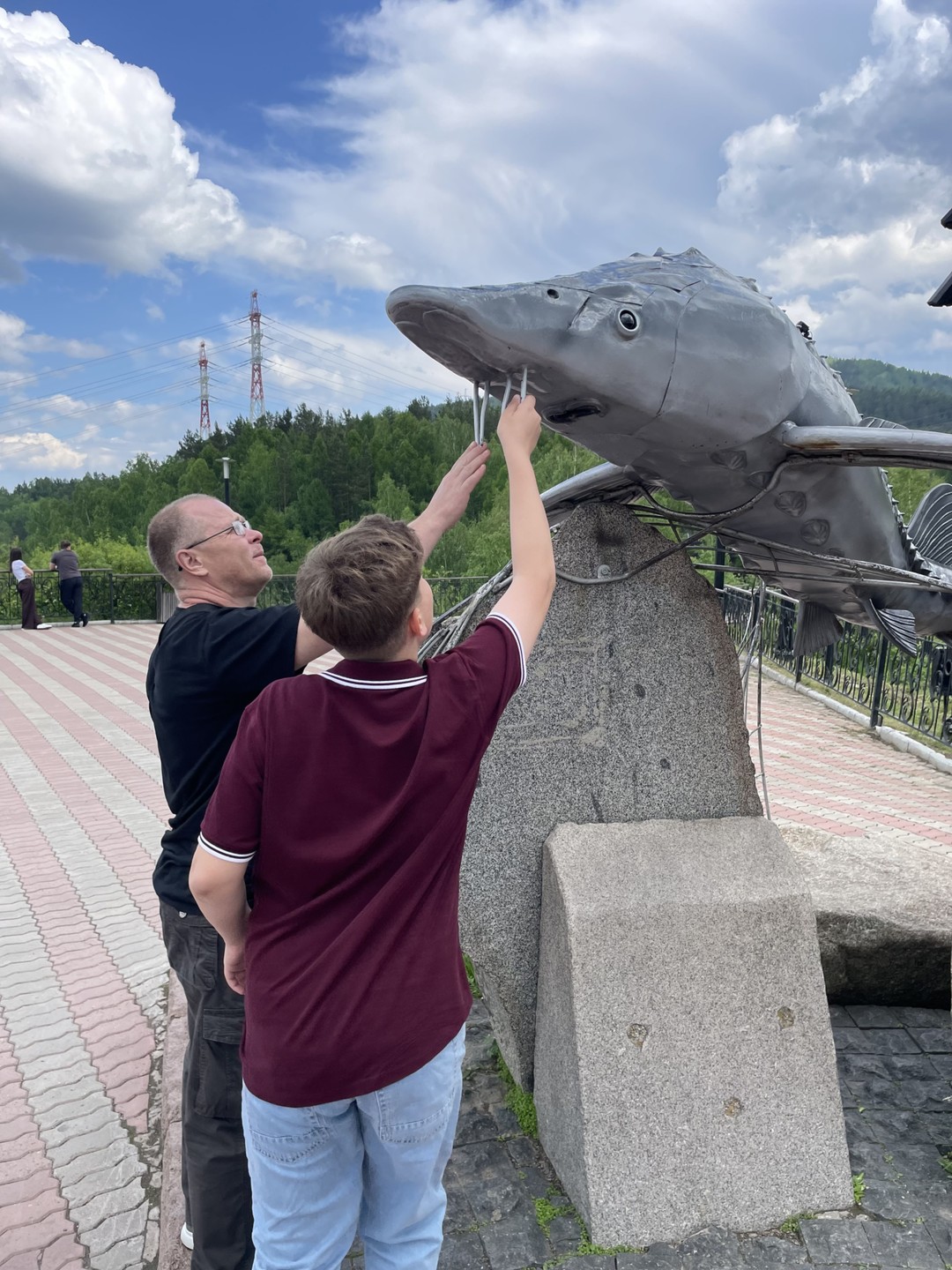 Красноярская ГЭС, Столбы и панорама города (Наталья)