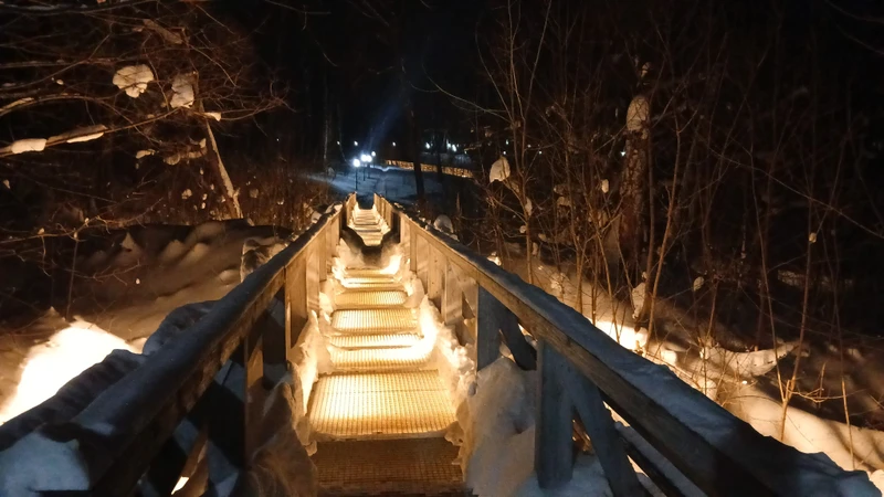 Ночная Таруса - от собора до парящих мостов