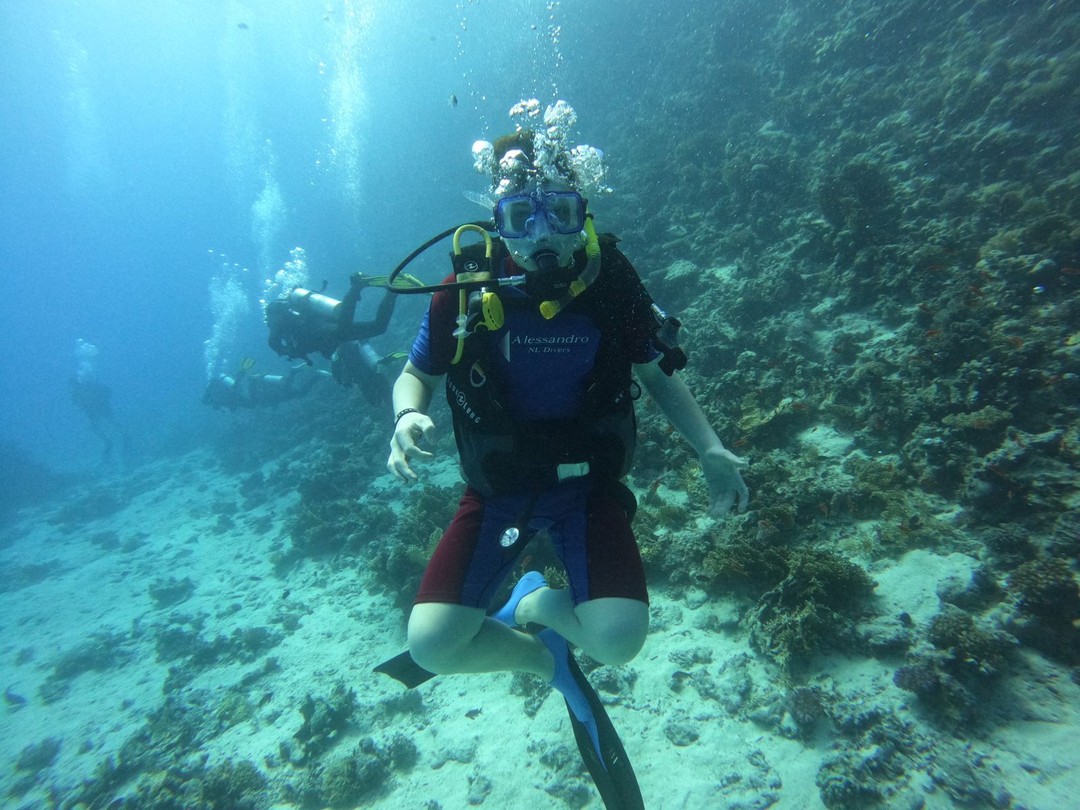 Этот курс прошел мой сын (14 лет) На следующий день после прилета, начался курс по дайвингу.