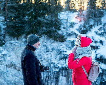 Интерактивная программа и отдых на Ладоге, знакомство с историей добычи металла, водопады Ахвенкоски, горный парк «Рускеала»