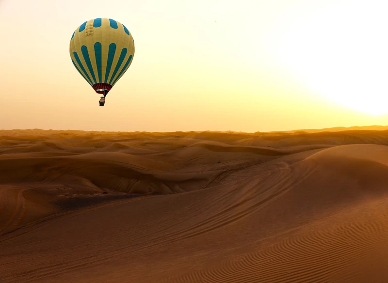 Полёт на воздушном шаре над пустыней Дубая