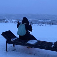 Фото отзыва 1: экскурсия "Яркая вечерняя прогулка по горе Горелой на снегоступах"