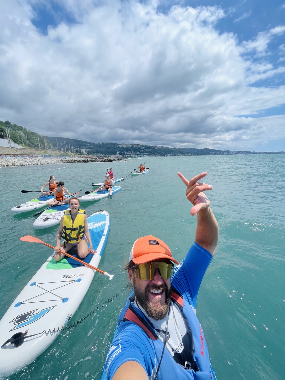 Утро на сапе + завтрак в море на мысе Видный (11/14)