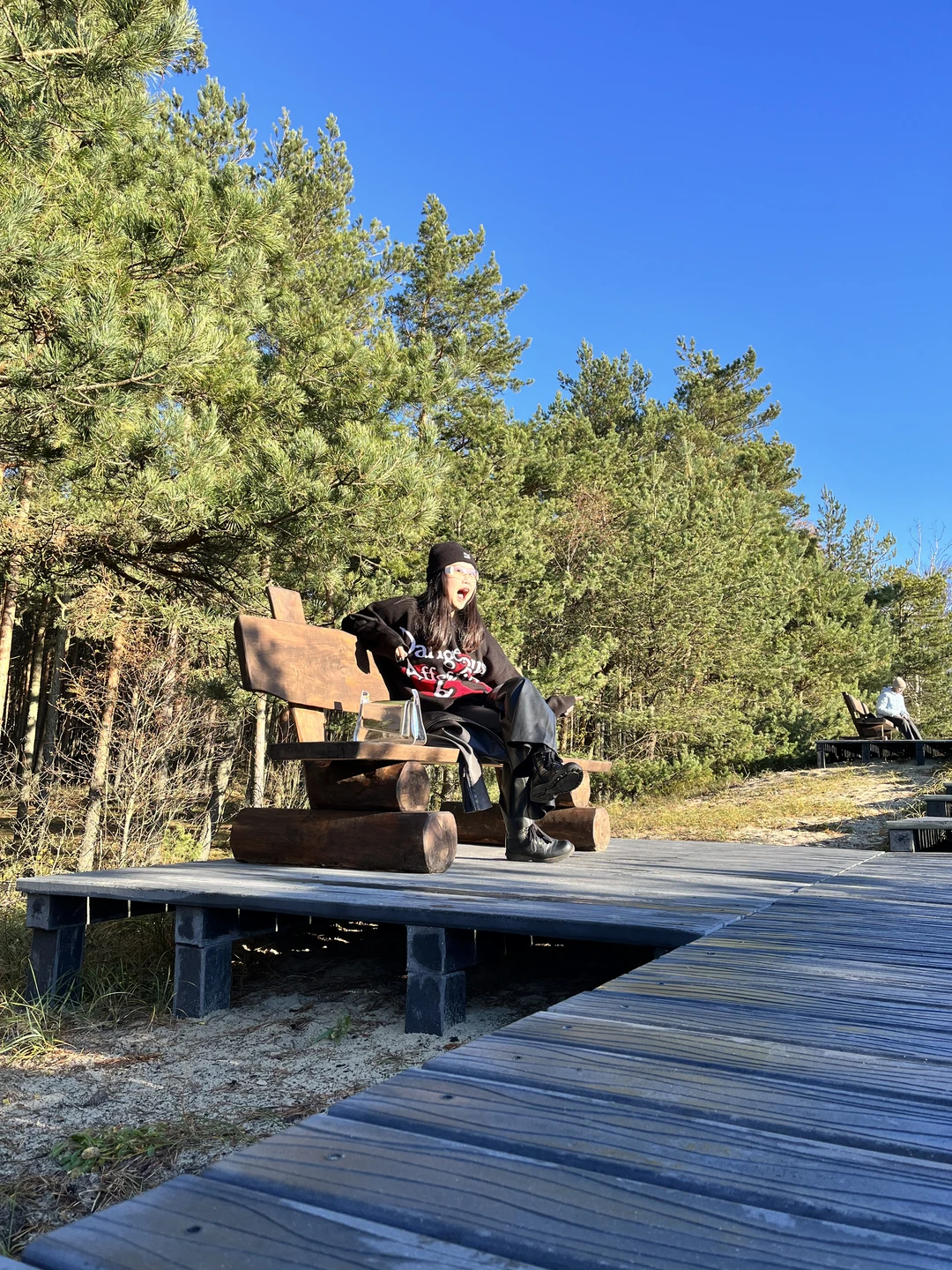 Утренняя Куршская коса, Зеленоградск и замок Нессельбек на автобусе (Мария)