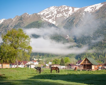 Переезд в Архыз, древняя Алания, лик Христа