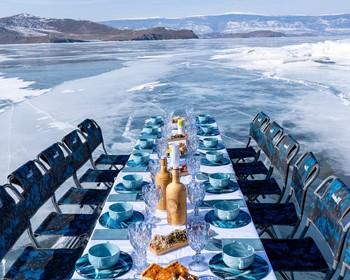 Путешествие на север Ольхона и обед на льду