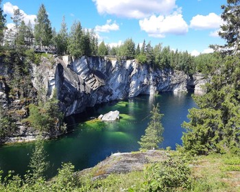 Горный парк «Рускеала», водопад Ахинкоски, Паасо