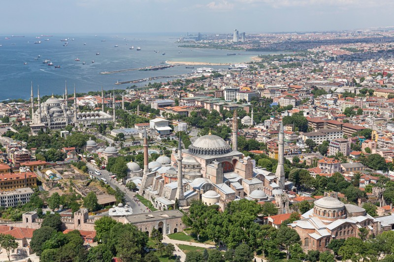 Полёт на вертолёте над Стамбулом