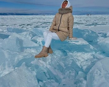 На север Ольхона: мысы Хобой и Три брата, уха на льду