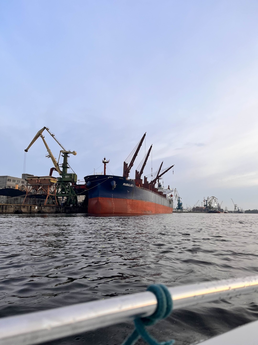 Закат в порту на катере (Юлия)