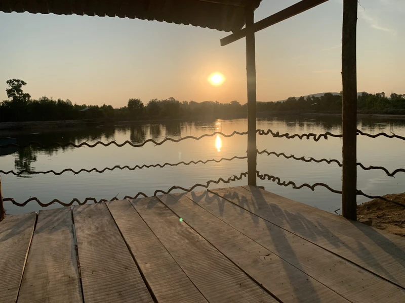 Озёрная рыбалка на Фукуоке - утром или вечером